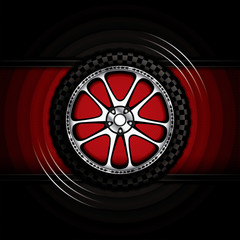 Racing car wheel