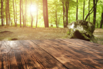 autumn and wooden space 