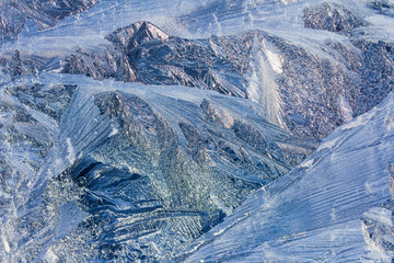 Ice-flowers pattern
