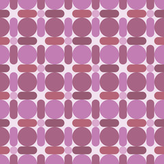 Seamless pattern retro circles.　レトロな丸パターン