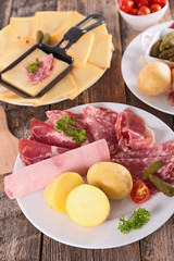 cheese raclette dinner