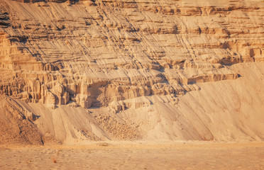 Industrial sand quarry background