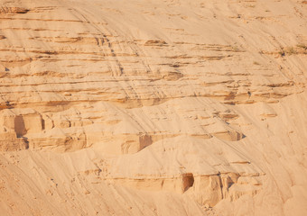 Industrial sand quarry background