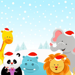 Animals Celebrating Christmas