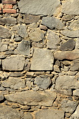 Steinmauerausschnitt