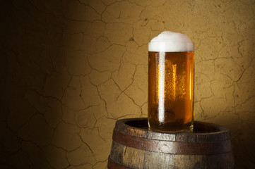 Still Life with a keg of beer 