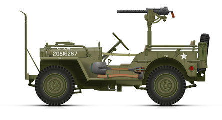 Fototapeta premium Jeep Willys 13