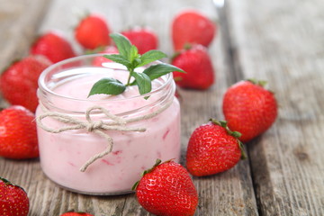 Strawberry yogurt