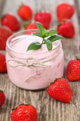 Strawberry yogurt