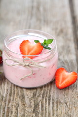 Strawberry yogurt
