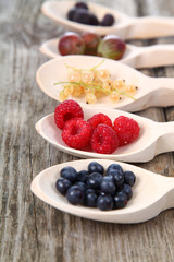 Different ripe berries
