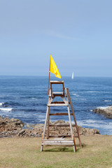 Yellow flag, caution