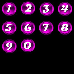 2016 button pink on black background