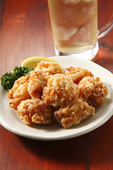 ハイボールと唐揚げ　Whisky Highball and Fried chicken