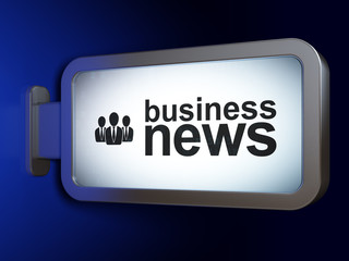 News concept: Business News and Business People on billboard