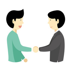people shaking hands,business agreement ,vector,illustration
