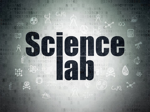 Science concept: Science Lab on Digital Paper background
