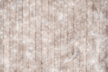 Fototapeta premium Old wood texture with snow flakes