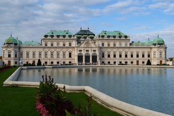 Belvedere palace building in Vienna