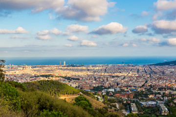 Panoramic view of Barcelona