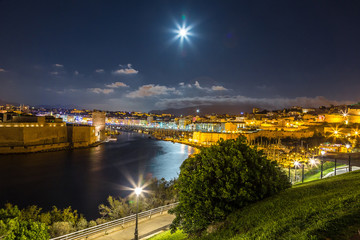 Obraz premium Saint Jean Castle and Cathedral de la Major in Marseille