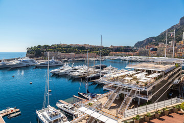 Fototapeta na wymiar Panoramic view of Monte Carlo, Monaco