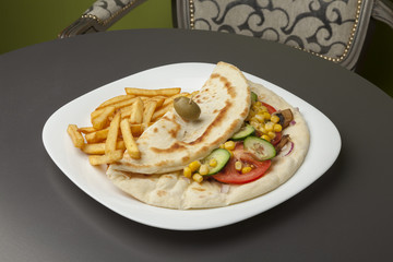 tortilla with vegetables