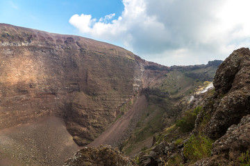 Vesuvius volcano crater