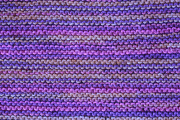 Buntes Strickmuster echte Handarbeit