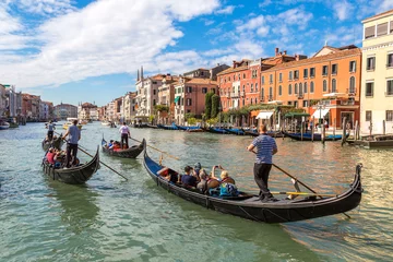 Fotobehang Gondels Gondola on Canal Grande in Venice