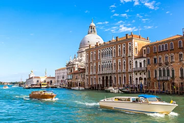 Zelfklevend Fotobehang Gondola on Canal Grande in Venice © Sergii Figurnyi