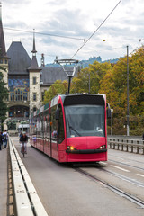 Modern tram in Bern