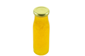 Juice bottle isolated on white background