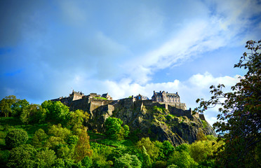 Obraz premium Edinburgh Castle in Edinburgh, Scotland.