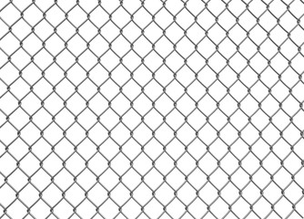 Chainlink fence. Image with clipping path
