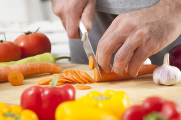 Preparing fresh organic food