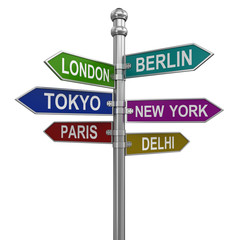 Obraz premium Sign Directions (clipping path included)