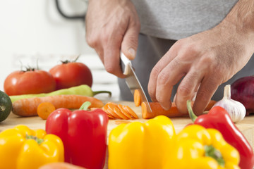 Preparing fresh organic food