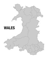 Wales Map High Resolution