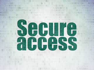 Security concept: Secure Access on Digital Paper background