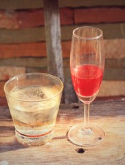 red wine glass