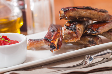 Pork Ribs with Tomatoe sauce
