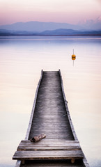 Fototapeta premium old wooden jetty