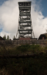 lookout on Velka Cantoryje hill in Beskydy mountains