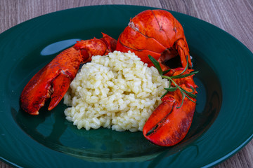 Risotto with lobster