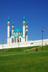 Obraz premium KAZAN, REPUBLIC TATARSTAN, RUSSIA - May 06, 2014: Qol Sharif Mos