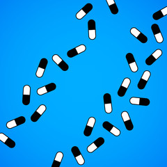 Abstract  background with pills. Vector illustration. Eps 10