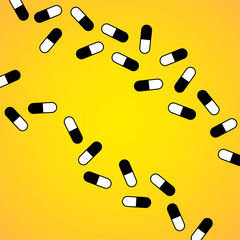 Abstract  background with pills. Vector illustration. Eps 10