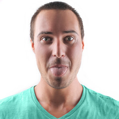 Obraz premium Man making jokes