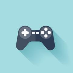 Flat joystick icon. © 32 pixels